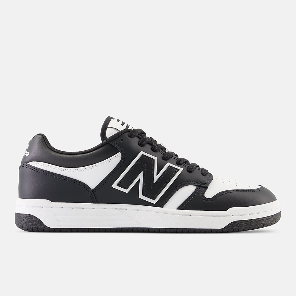 New Balance 480 Shoes White with Black